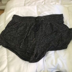 Urban outfitters charcoal plush lounge shorts.